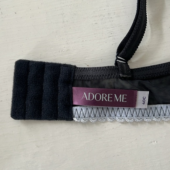 Adore Me Bra 40C Gray lace - Picture 5 of 8